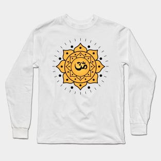 Yellow Mandala Long Sleeve T-Shirt